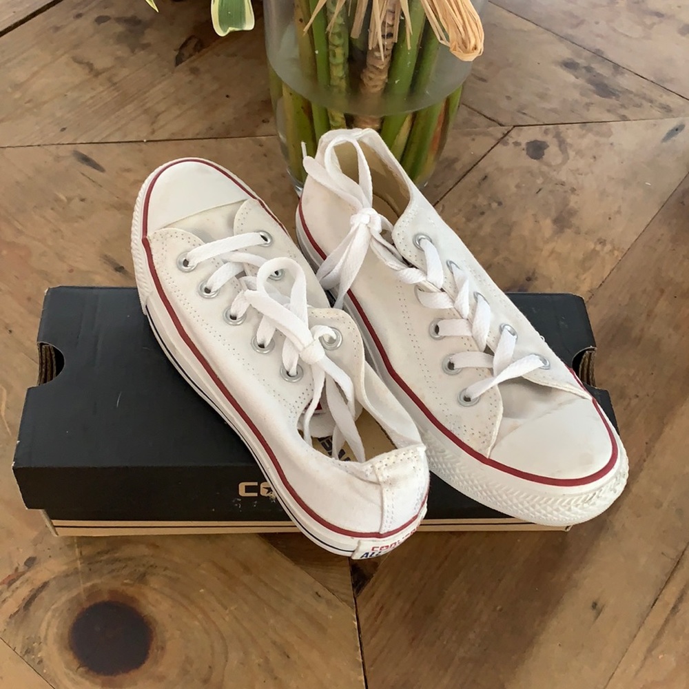 Size 6 White Converse Sneakers